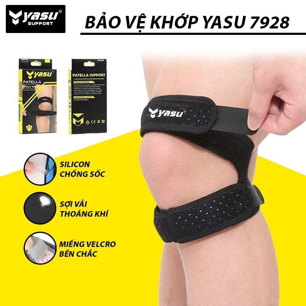 Đai gối kép bảo vệ khớp gối chạy bộ Yasu 7928 (1 chiếc)