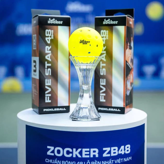 Combo 3 Quả Bóng Thi Đấu Cao Cấp Pickleball Zocker ZB48 (48 lỗ)